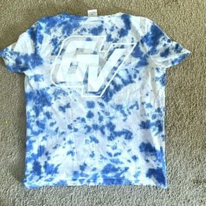 PINK Victoria’s Secret GVU Grand Valley State Lakers Blue Tie Dye Logo Shirt Sz